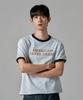 WAAR M1090 Dream Fever Ringer Short Sleeve T-Shirt_White Melange