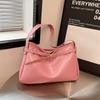 Tote Bag Large Capacity Handbag Solid Color Underarm Packs Fashion Retro PU Tote Bag  Outdoor