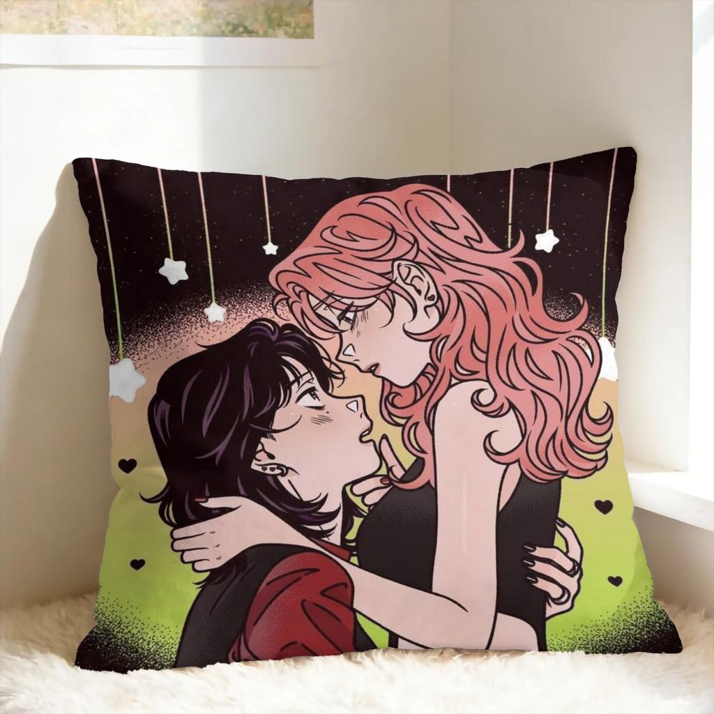 Mitsuki Koga Aya Green Yuri Pillow Cover Fashion Pillow Case For Sofa Bedroom Home Decor Design Pillowcases Gift