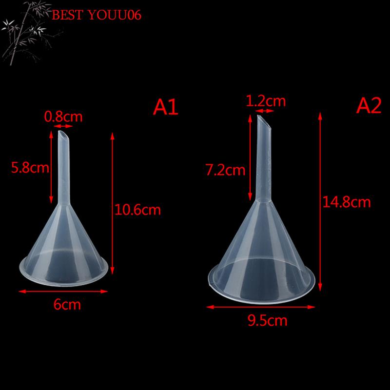

(YOUU06)60/90MM Mouth Dia Laboratory Clear Filter Funnel Plastic For Perfume Liquid Essential Oil Filling Empty Bottle Packing T 60mm
