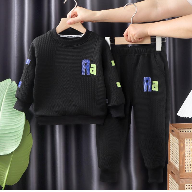 Boys and Girls Hoodie Set Fall Children's Leisure Set