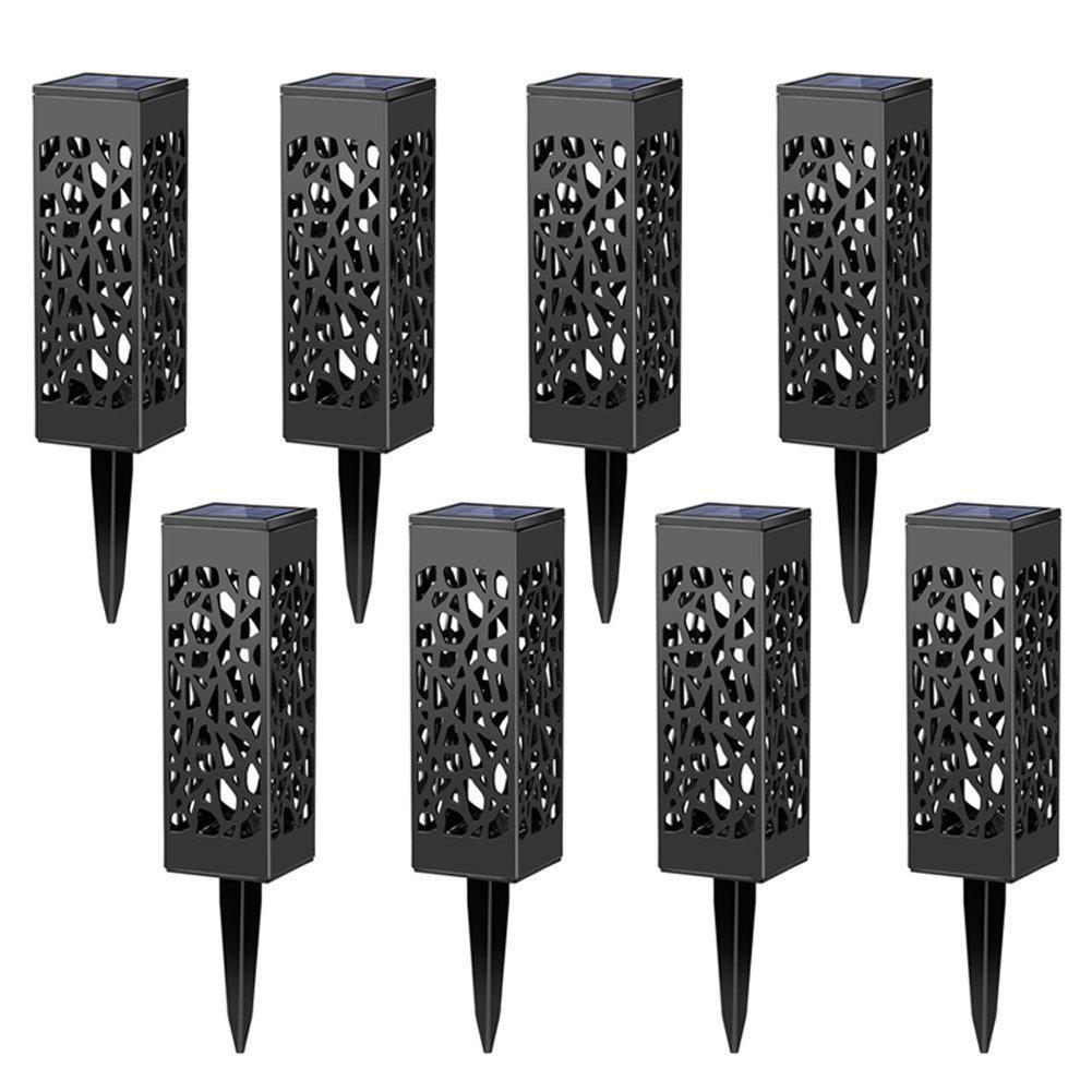 Leaf Pattern Hollowed-Out Solar Lawn Light
