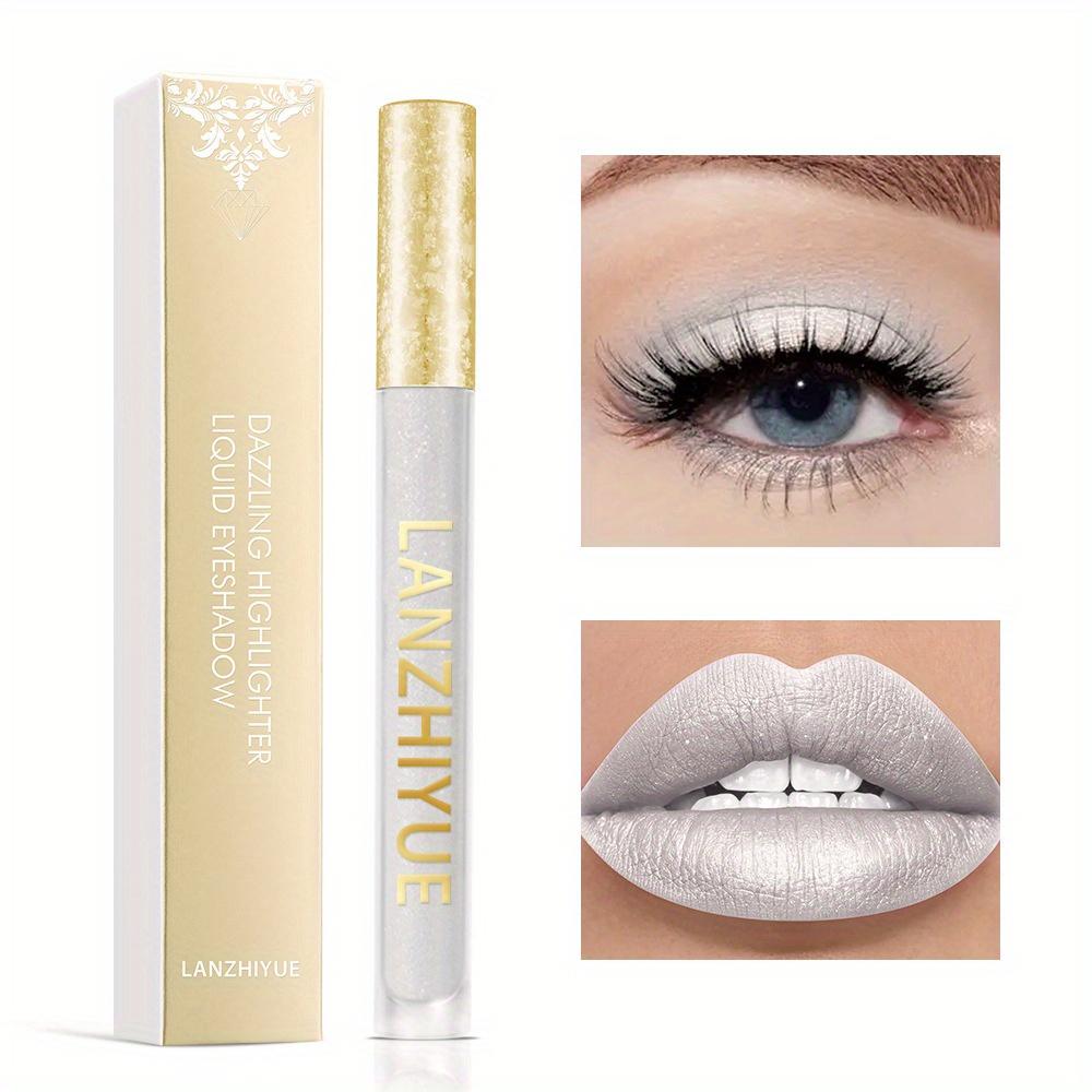 

Жидкие тени для век с ослепительным хайлайтером, блеск для губ, жидкая помада с глазурью для губ, мультихромные тени для век с бриллиантами, интенсивный цвет, подводка для глаз, подводка для губ 8#