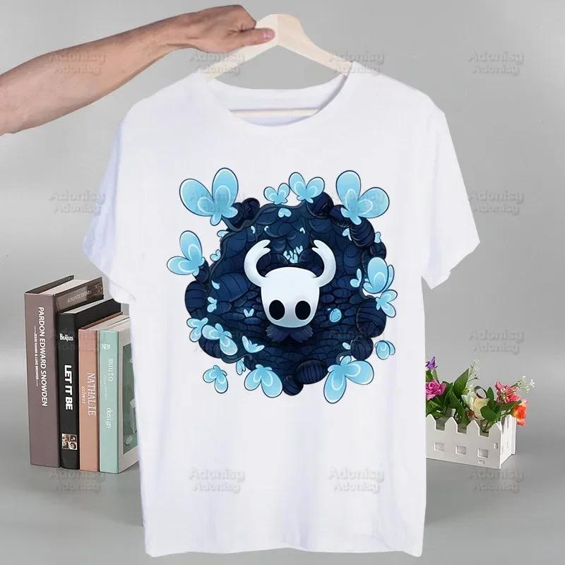 Hollow Knight T Shirt Fashion Print Tshirt Summer Women Novelty Short Sleeve Game Cartoon Men T-shirt Women Funny Tops