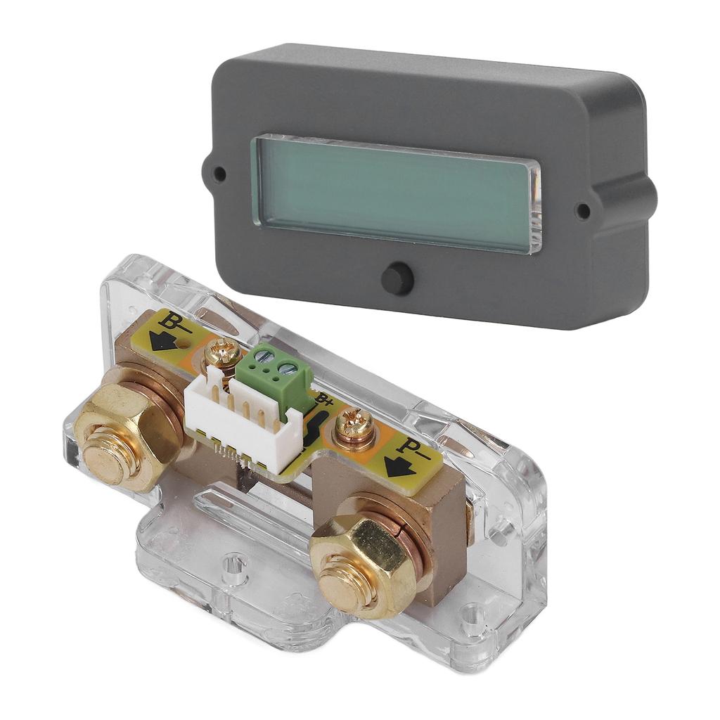 Battery Monitor Waterproof ABS Anti Reverse Easy Wiring Battery Voltage Meter for Safety 80V 100A
