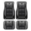 4pcs Elegant Car Floor Mats - Non-Slip, Easy-Clean Polyester All-Season Floor Mats Universal Car Carpet Interior Accessories