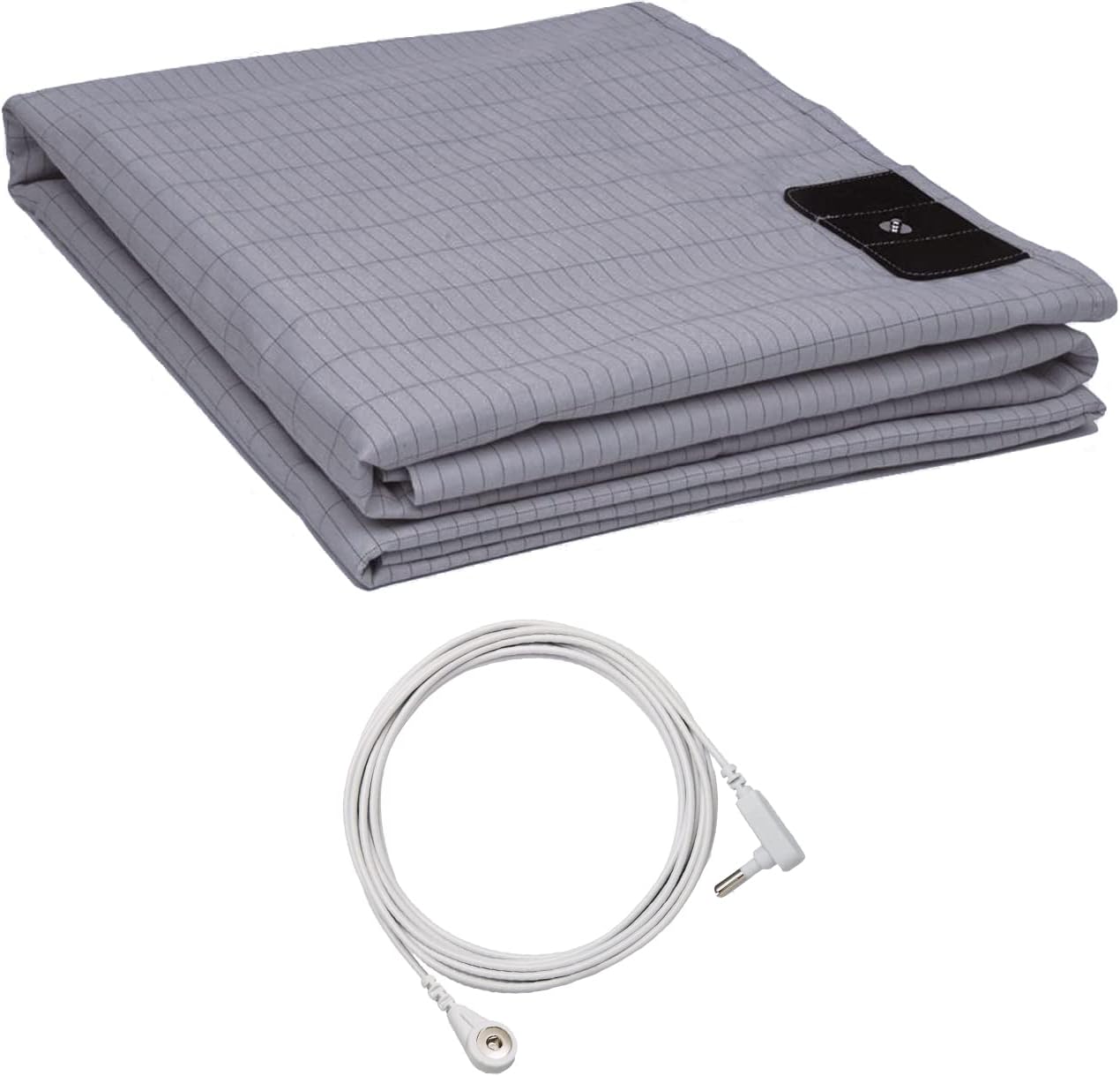 Customizable Organic Cotton for Bed Sheet Geometric 400TC Conductive Silver Fiber Anti-Bacterial Woven Bedding Set Multiple Flat Bed Sheet&68*132cm серый