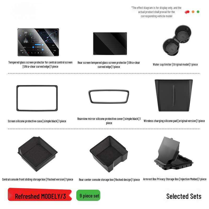 Compatible Armrest, Console, and Trim Accessories for Tesla Model 3/Y