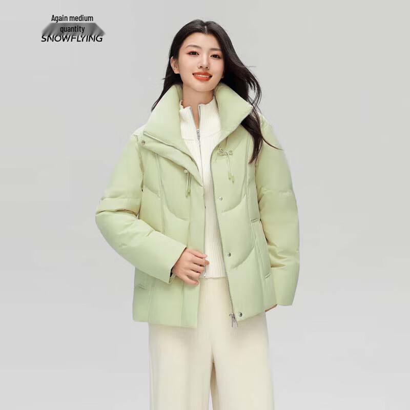 XueZhongFei Damen Herbst/Winter Kurze Stehkragen Daunenjacke X40144396F