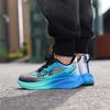 Kids' Gradient Color Rotating Buckle Sneakers Breathable Mesh Non-slip Sports Shoes