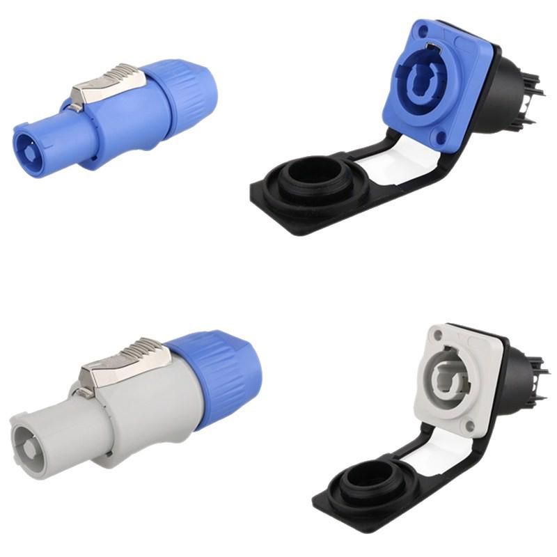 3P Stage Lighting Beam Light with Aviation Plug, LED Display, and XLR Waterproof Male/Female Socket.