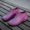 Fashion rain boots lightweight women's rain shoes water shoes women's summer wear adult short tube new thermal rubber shoes non-slip