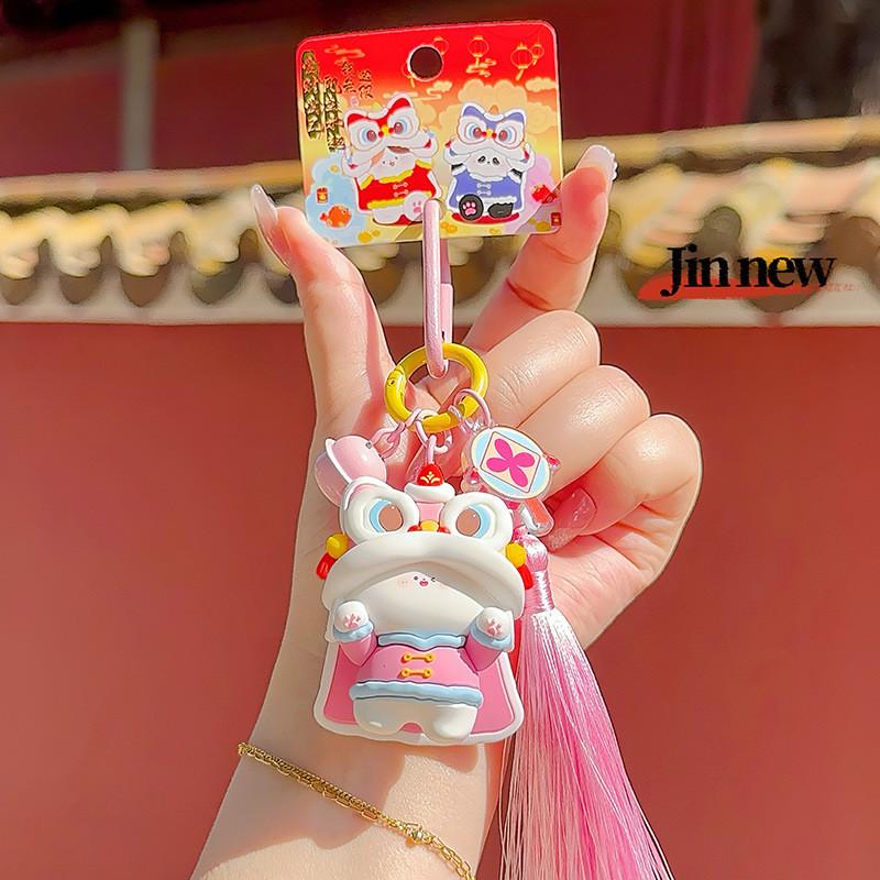 Joyful Lion Dance God Of Wealth Capybara Plush Pendant With Hanging For Year New