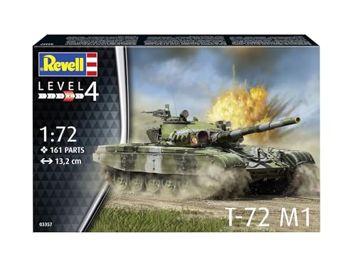 German Revell 1/72 Soviet T-72 M1 Plastic Model Kit 03357 (Tank)