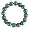 Natural A-Grade Ice-Type Green Jade Round Beads Bracelet for Men & Women