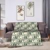 Play Money Blanket Quality Warm Throw Blanket Winter Travel Couch Chair Sofa Bed Print Bedspread