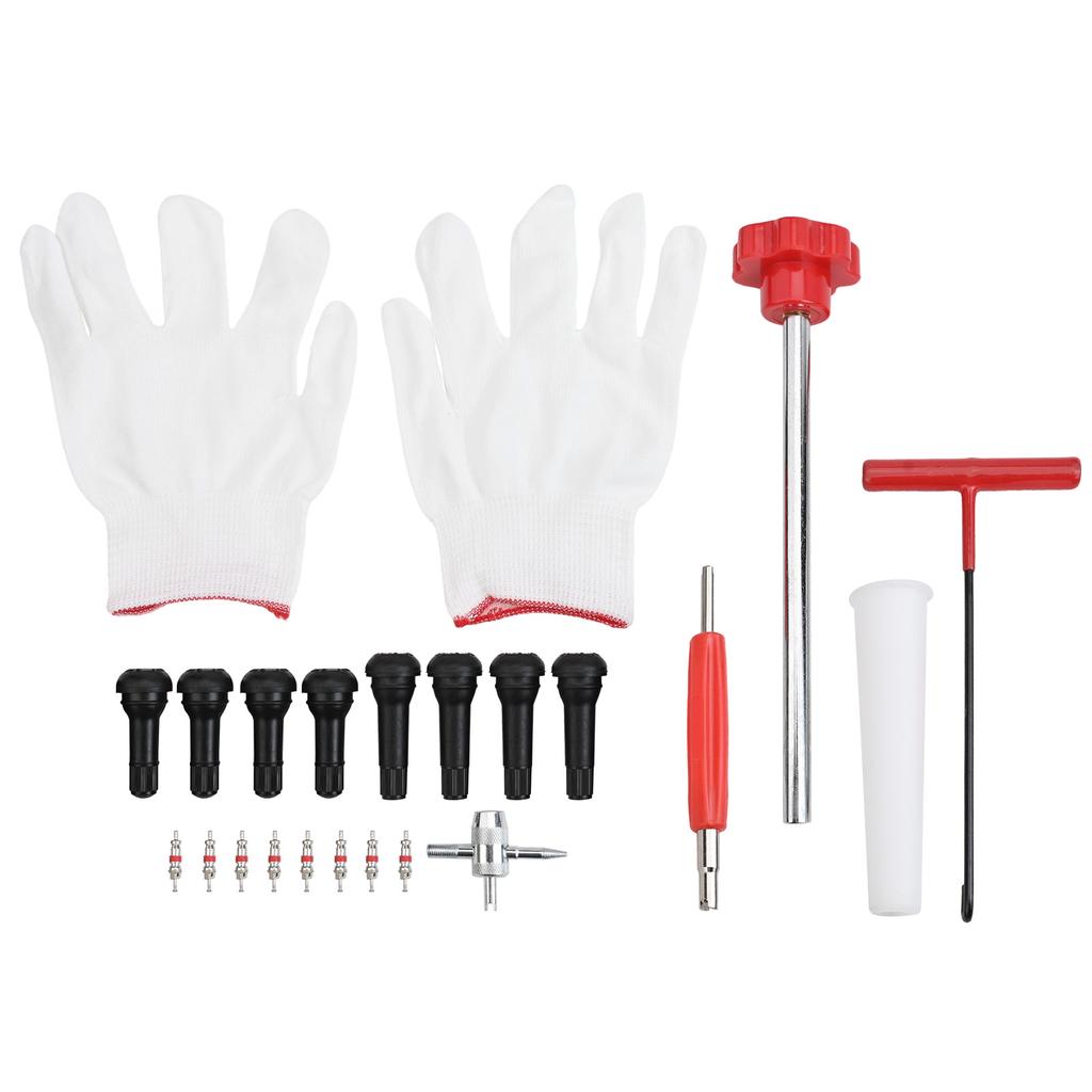 22pcs Car Bicycles Quick Change Tire Valve Tool Kit Fit For ATVs Trucks Motorcycles Tire Valve Stem Core Remover Screwdriver
