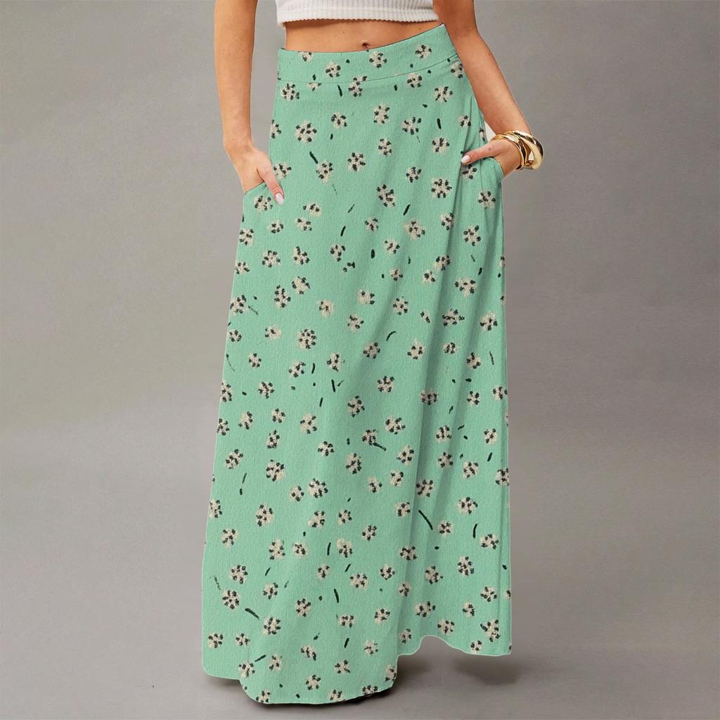 Women's Flowing Maxi Dress Regular Casual Summer Floral Print Bohemian  Skirt