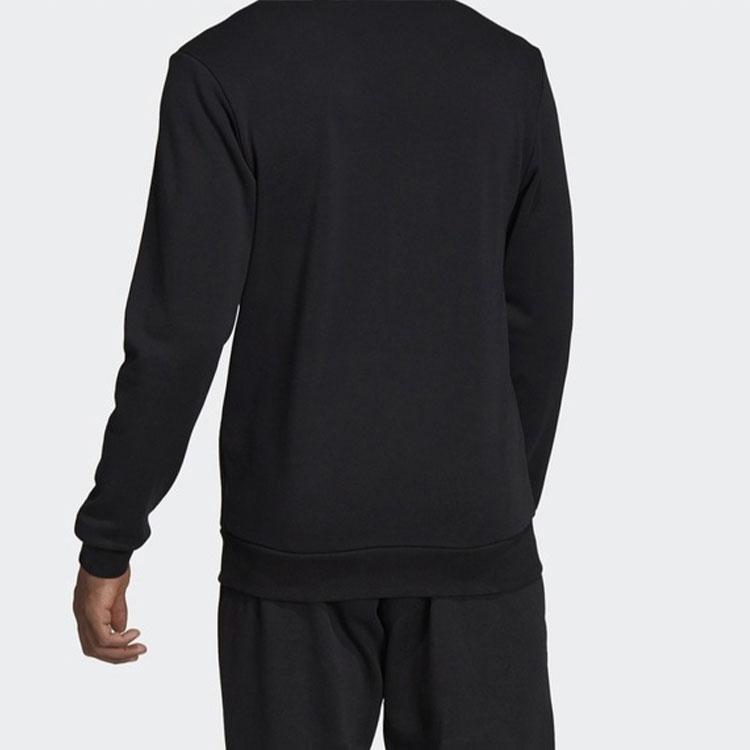 Adidas E PLN Crew FT Knit Pullover Sweatshirt Men Sweatshirt Black DU0395