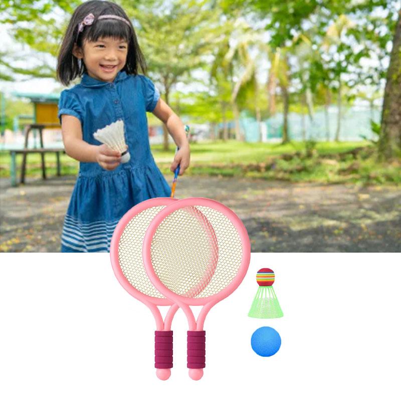 Children Badminton Racket Set Improve Coordination Tennis Rackets for Outdoor Backyard Games