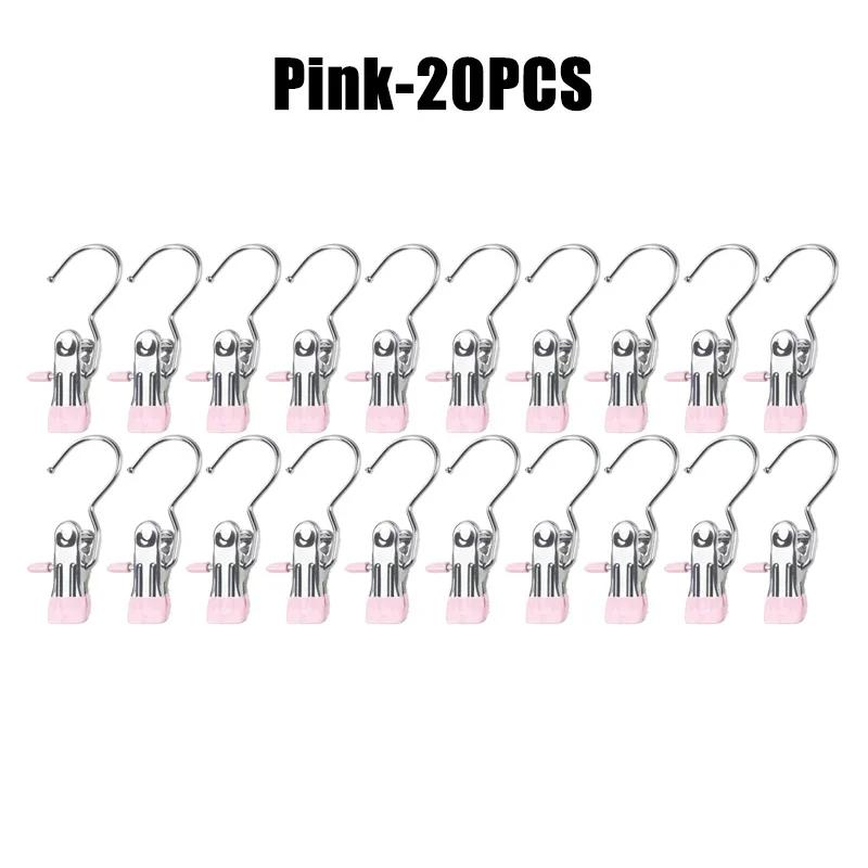 10-100 buc Cârlige de rufe din oțel inoxidabil, clești pentru rufe, cârlig portabil pentru agățat haine, clip pentru haine, organizator de haine pentru garderobă, umeraș