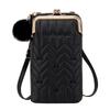 Rhombus Mobile Phone Bag New Xiaoxiangfeng Women's Bag Single Shoulder Oblique Span Bag Simple Bag Women's Versatile Clip Bag