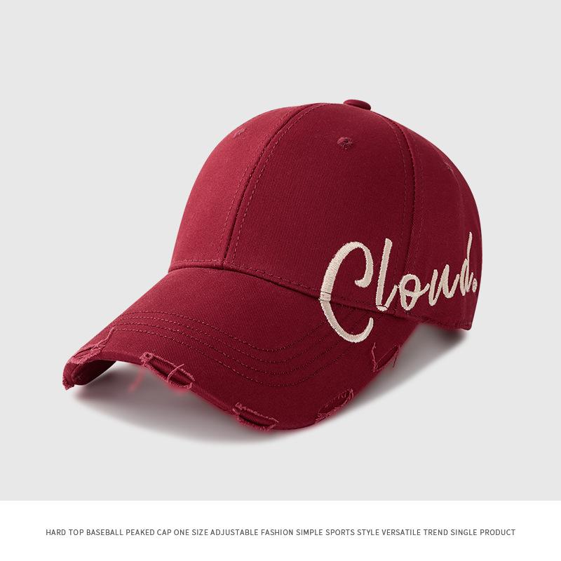 Hard top cap for women, enlarged and deepened autumn and winter, big head circumference hat, wide brim, sunshade, versatile baseball cap for men