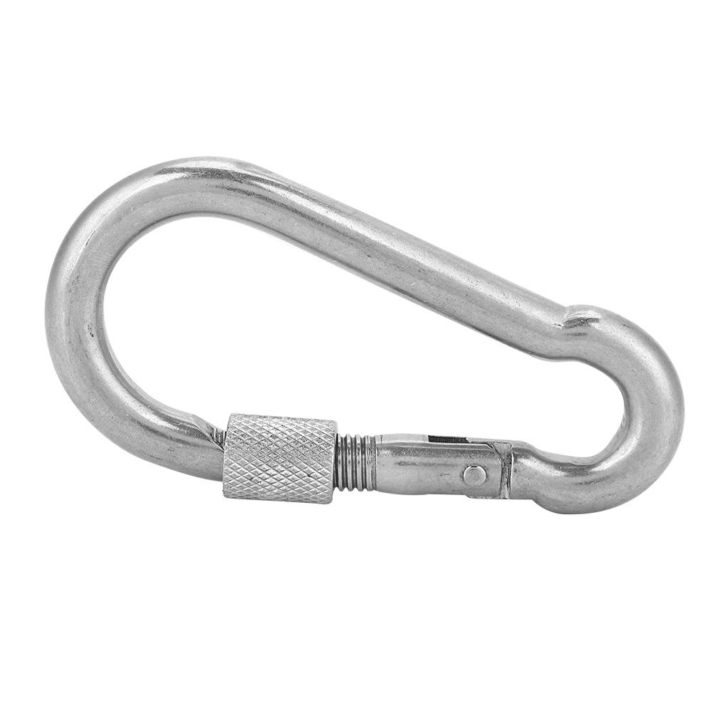 304 Stainless Steel Carabiner Fast Hanging Buckle Elastic Buckle Spring Hook (M11)