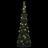 Künstlicher Pop-Up-Weihnachtsbaum mit Lichtern Grün 150 cm