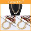 Pearl Layered Necklace For Women With Geometric Design And Water Wave Chain For Gifts And Travel