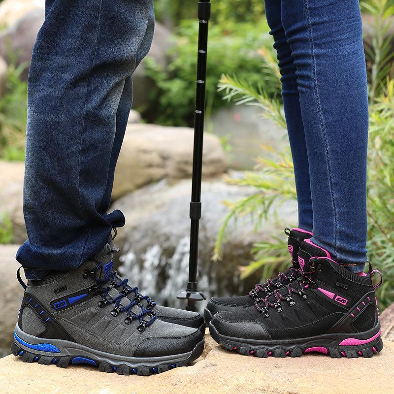 Men's and Women's Same Outdoor Hiking Shoes Large Size Men's and Women's Shoes Wild Hiking Sports Shoes Tooling Shoes Martin Boots