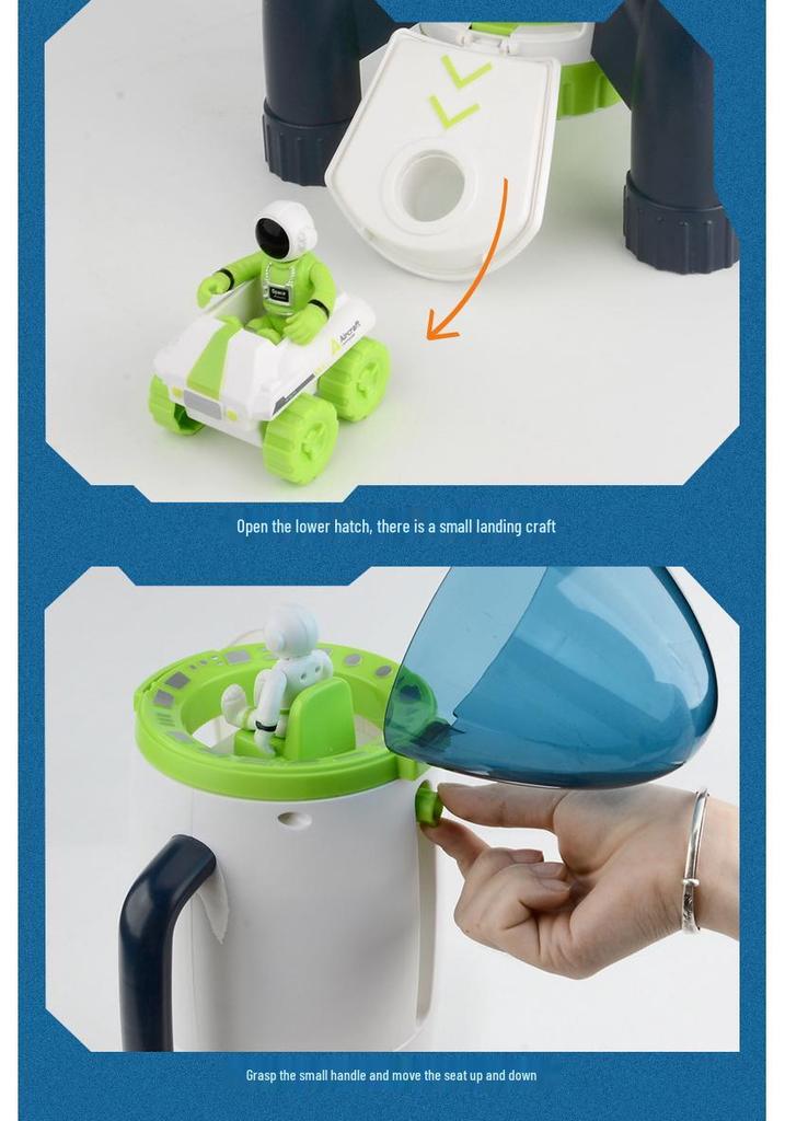 Children's Educational Space Toy Set: Rocket, Space Station & Astronaut