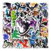 50pcs Dragon Graffiti Cool DIY Stickers: Creative Animal Design for Skateboard, Phone Case, Luggage, Waterproof