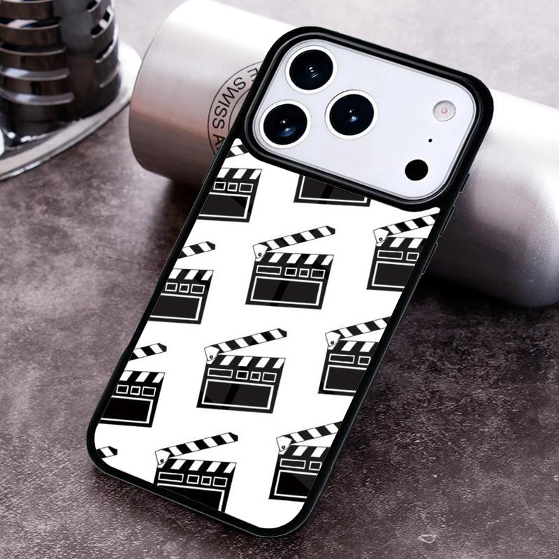 Film Movie Clapperboard Clapper Board Phone Case for iPhone 17 16 15 Pro Max Air 14 13 12 11 Plus Shockproof Cover
