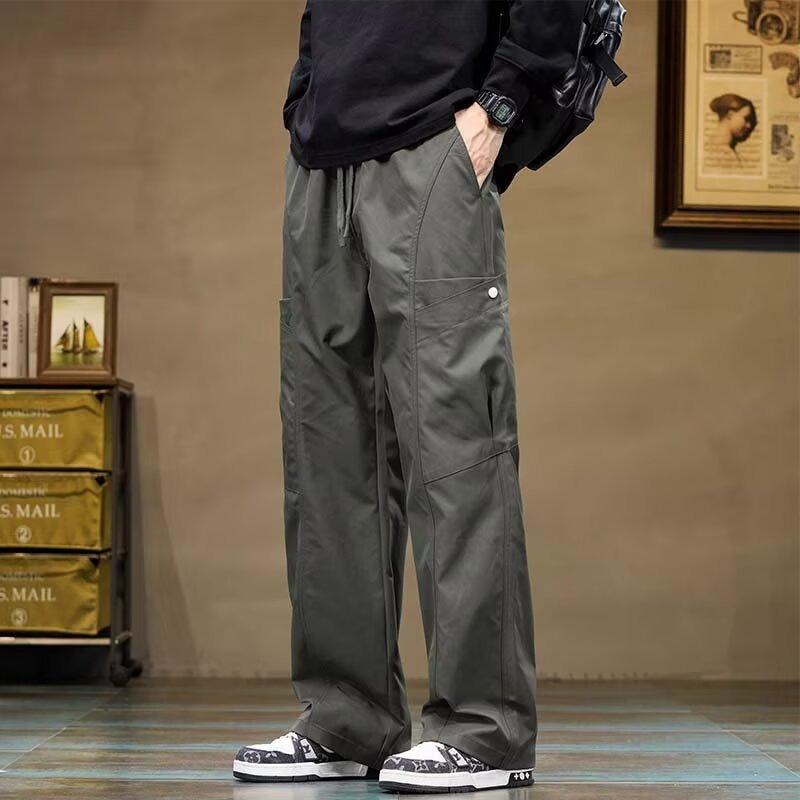 Tooling casual pants men's autumn new mopping straight outdoor sports charging trousers