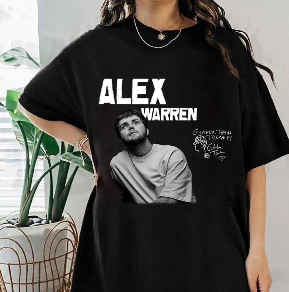 2026 Hot Sale Vintage Alex Warren 2025 Tour T-Shirt Graphic Alex Warren Fan Gift Music Fan T-Shirt Comfortable Male ClothingCasual Cotton Tops