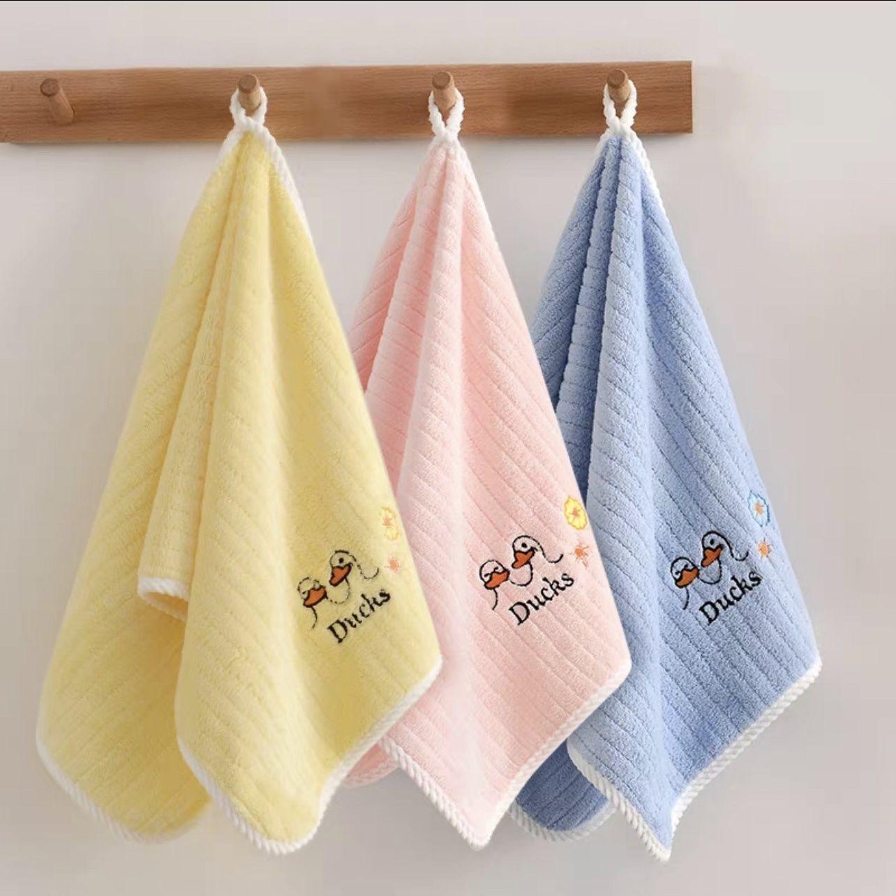 26X50 см милое полотенце с узором утки — фото 14