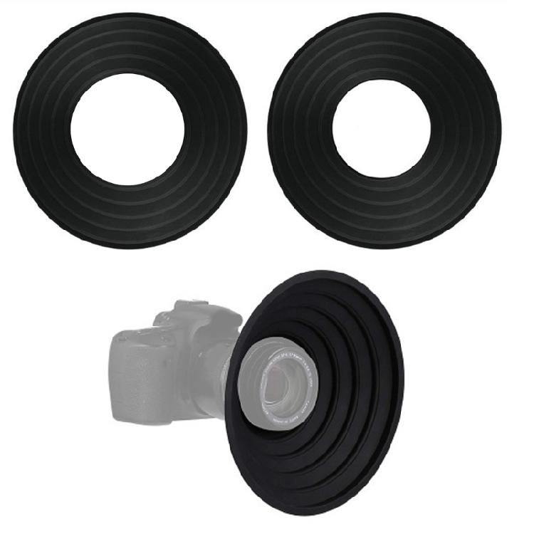 Universal Lens Hood 50mm 70mm Silicone Lens Shade Rubber Lenses Hood for