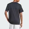 Adidas Three-Stripe Colorblock Letter Print Round Neck Short Sleeve T-Shirt Men Tops Black IP3779