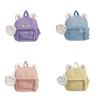Adorable Cartoon Cat Plush Backpack For Kids Soft Breathable Design In Multiple Colors