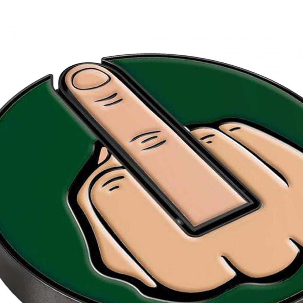 Funny Middle Finger Theme Golf Ball Marker Men Women Diameter 2.5cm Premium