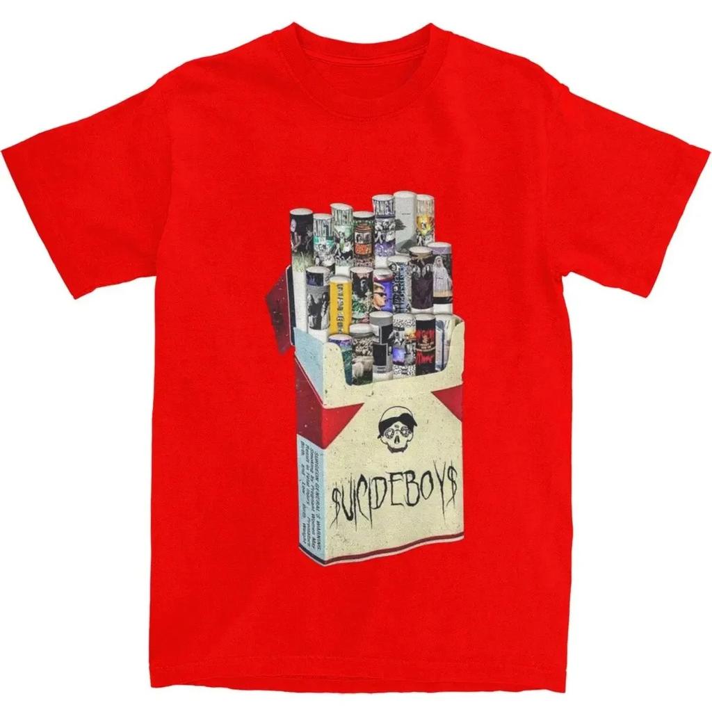 Fantastisches Vintage Suicideboys Zigarettenalbum T-Shirt Herren Damen Reine Baumwoll-T-Shirts Shirt Neuankömmling Übergroßes hochwertiges weiches T-Shirt