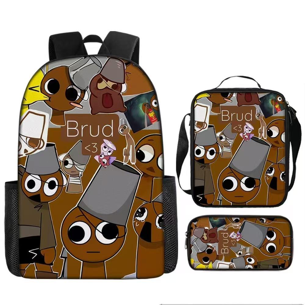 Rhythm Box Peripheral Elementary School Bag Large Capacity Starry Sky Backpack Three-piece Set