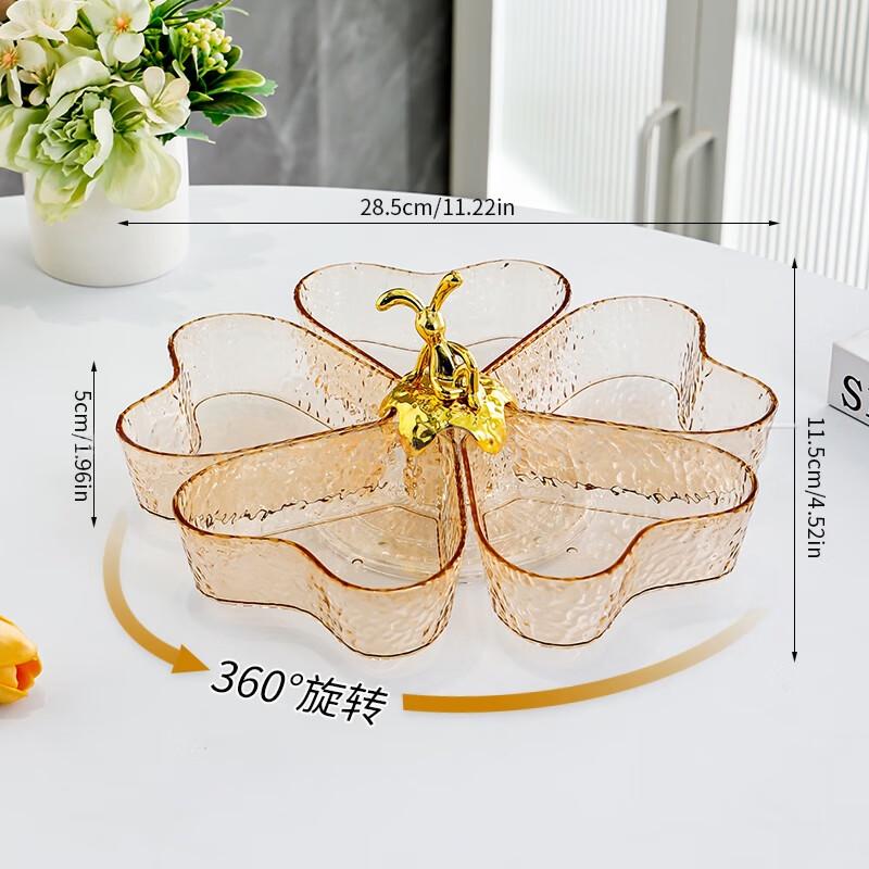 UOSU Amber Heart Rotating Snack Tray