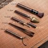Chinese Style Tea Making Tools Tea Ceremony Six Gentleman Tea Set Tea Table Ceramic Cans Ebony Utensils Tea Combination Supplies