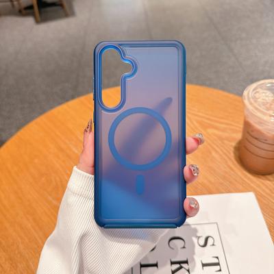NEWMagnetic Skin-feeling Translucent Anti-fall Matte Phone Case with Independent Buttons for Samsung S24 Plus