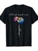 Imagine Peace Daisy Flower Graphic Tee Soft Cotton Casual TShirt for Men
