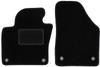 Black Front Floor Mats For: Volkswagen Tiguan I Minivan (2007-2015)