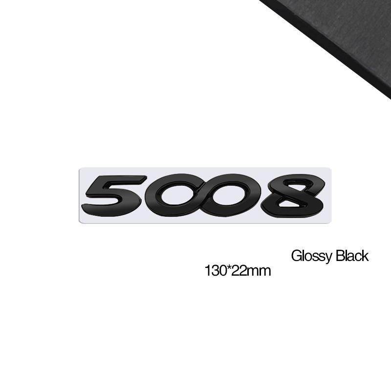 3D-Styling Für RCZ 407 408 508 2008 3008 4008 5008 107 WMBD6 Metall-Emblem Auto-Buchstaben Heckklappen-Aufkleber Abzeichen Auto-Zubehör
