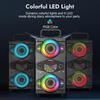 Portable Bluetooth Speakers 60W Big Powerful Wireless Loud Stereo Bass Sound Boombox Home Party Speaker with Subwoofer, FM Radio, LED Colorful Lights